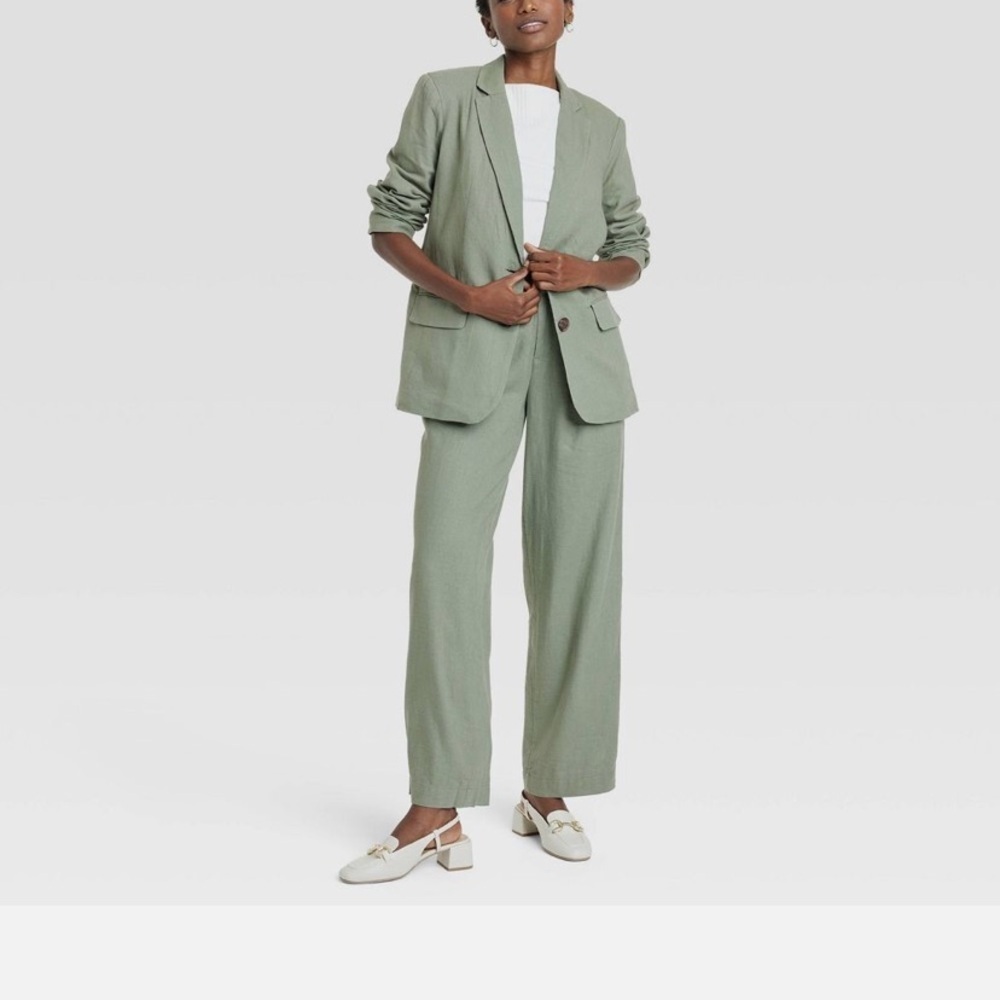 Women's Linen Spring Blazer - A New Day™new